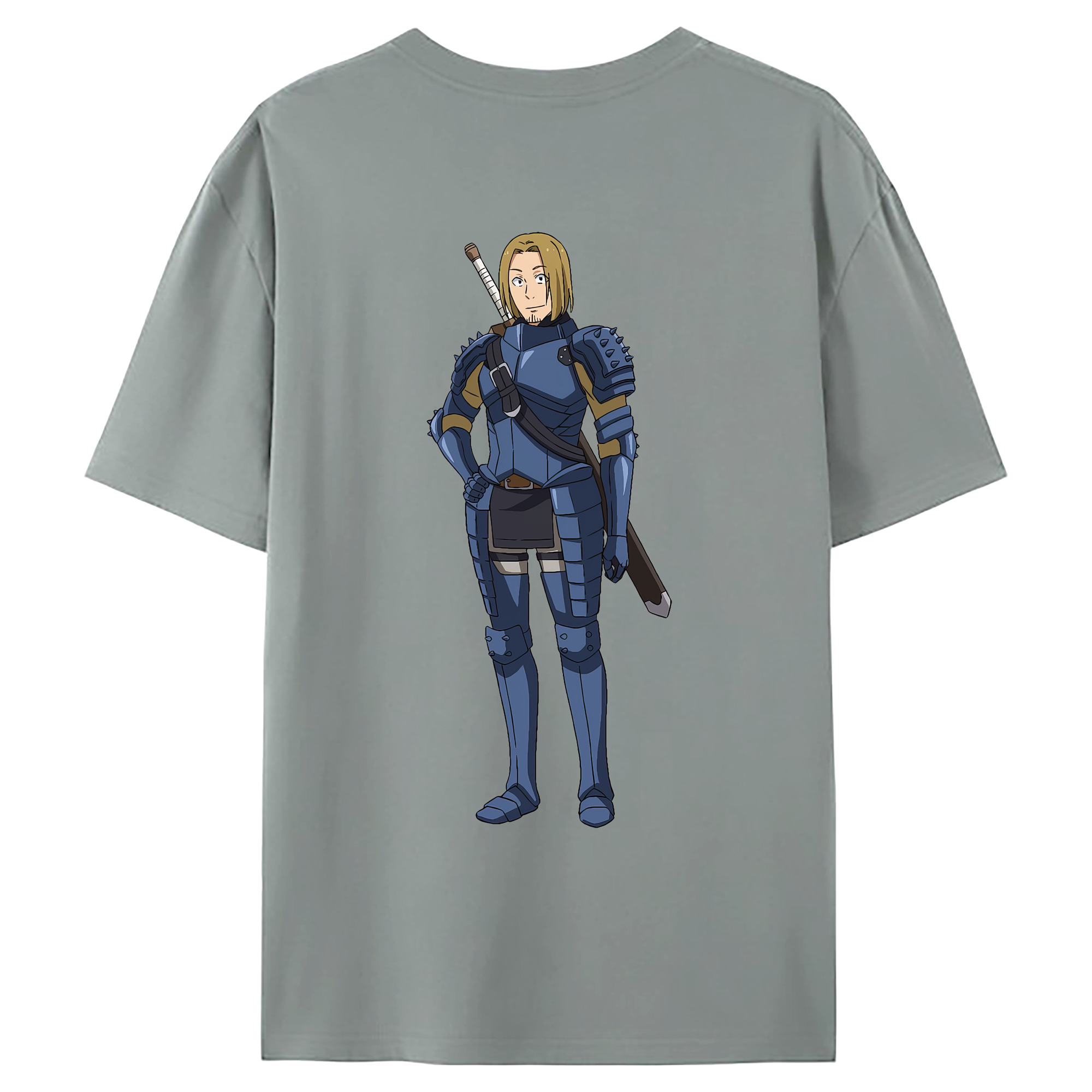 （画像用） 転スラ Regarding Reincarnated to Slime 綿100％ メンズ半袖Tシャツ（バックプリント） 通気性
